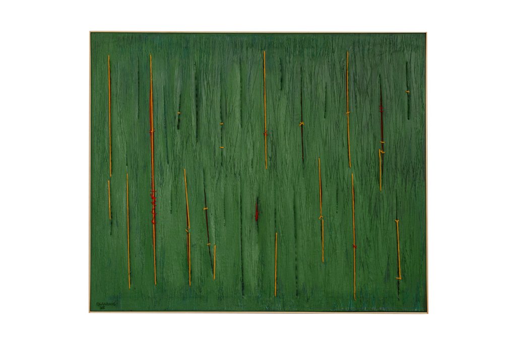 Erde geflickt eines Acryl 100 x 120 cm