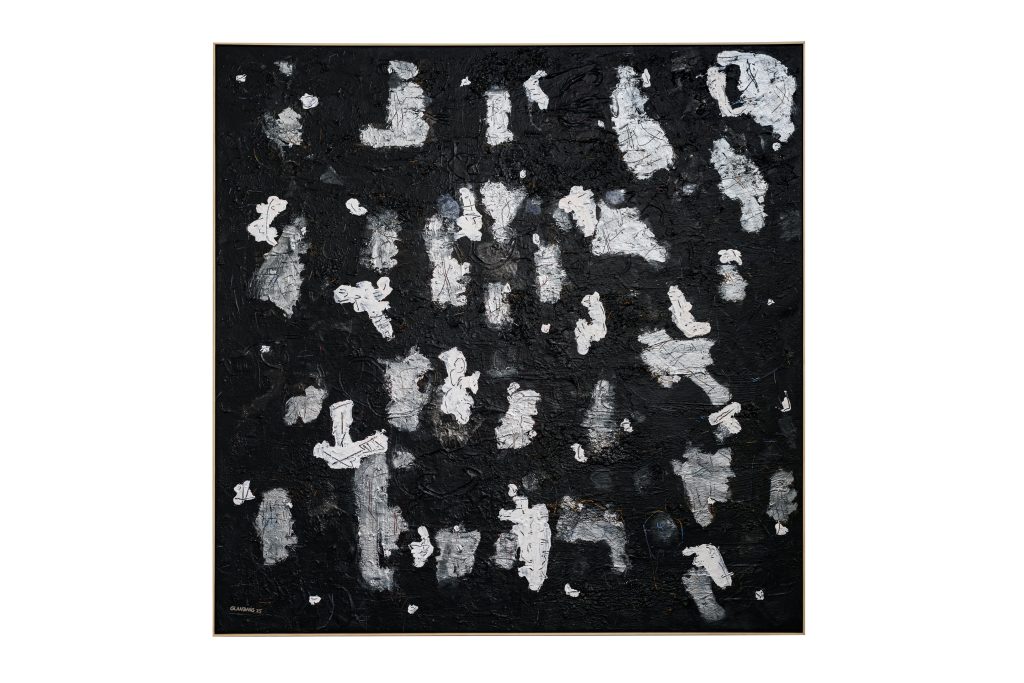 Fährmann mit Seelen Acryl 150 x 150 cm